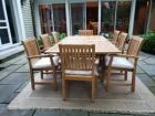 Teak Outdoor Dining Set for 8 - Goldenteak