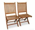 Teak Folding Rockport Chair (PAIR) without Arms