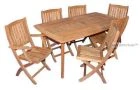 Teak Outdoor Dining Set Manhattan