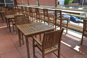 Memorial Hall Library Andover Teak Roof Deck - Customer Photo Goldenteak