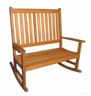 Double Carolina Rocker, or Rocking Bench - Premium Teak