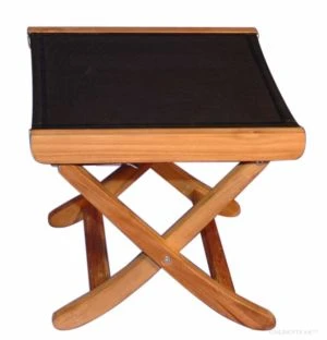 Teak and Sling Footstool 2 position