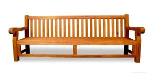 Hyde Park Estate Teak Bench 8 ft - Premium Teak