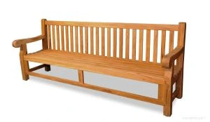 Hyde Park Estate Teak Bench 8 ft - Premium Teak