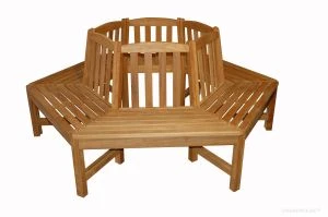 Teak Bench  Tree Bench Hexagon (6 Sides)