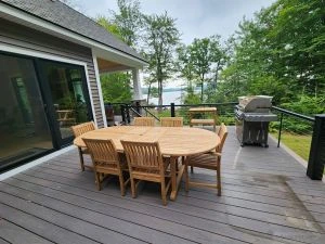 7 Piece extendable Oval Teak Dining Set