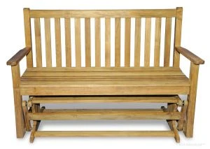 Teak Glider Bench 4.5 ft |  Premium Teak Hampstead Collection