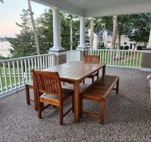 Teak Picnic Set for 8 - Goldenteak customer photo CH