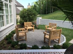 Teak Hyde Park Chairs Firepit - Goldenteak Customer Photo