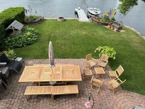 Teak Outdoor DIning Set for 12 - customer photo-NM