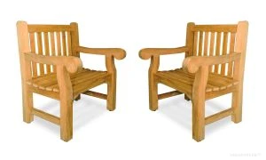 Teak Hyde Park Chair Set of 2