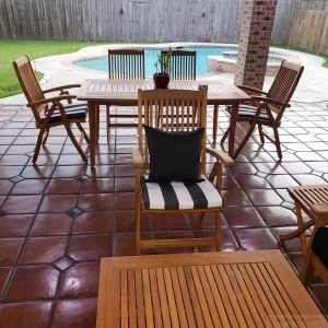 Teak Patio Dining Set Sutton Table, Recliner Chairs - Goldenteak Photo