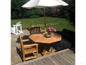 Teak Patio Set And Bench - Goldenteak Customer Photos