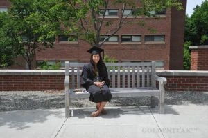 Teak Hyde Park Bench 6 ft Dartmouth College - Customer Photo