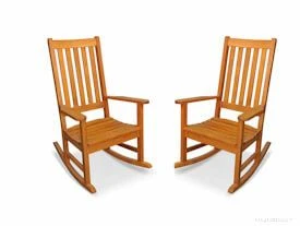 Teak Outdoor Rocking Chair PAIR ,  Carolina Collection