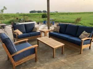 Teak Deep Seating Set with Mission Coffee Table - Customer Photo Goldenteak