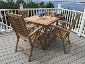 Teak Bistro Set (Hampton) - Goldenteak Customer Photo and Review