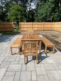 Teak Picnic Set - Goldenteak Customer Photo