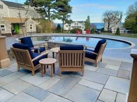 Teak Deep Seating conversation set from Goldenteak - Customer Photo