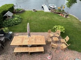 Teak Outdoor DIning Set for 12 - customer photo-NM