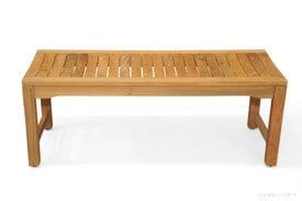 Teak Backless Shower Bench 4ft