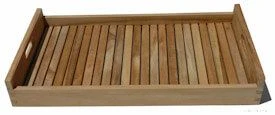 Versatile Teak Serving tray 23.75 in X 14.75 in X 2.75 in