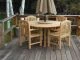 Teak Patio Set Padua table, Teak Aquinah Chairs - customer photo