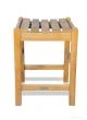 Teak Counter Height Stool 24 H X 18 Sq inch