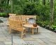 Teak Curved Bench Goldenteak Customer Photo