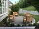 Teak Hyde Park Chairs Firepit - Goldenteak Customer Photo