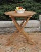 Teak Balcony Table 30 inch Dia