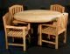 60 in Padua Table with 4 Aquinah Chairs