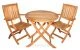 Teak Outdoor Dining Set for Balcony Condo