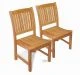 Teak Side Chair  Millbrook without arms PAIR